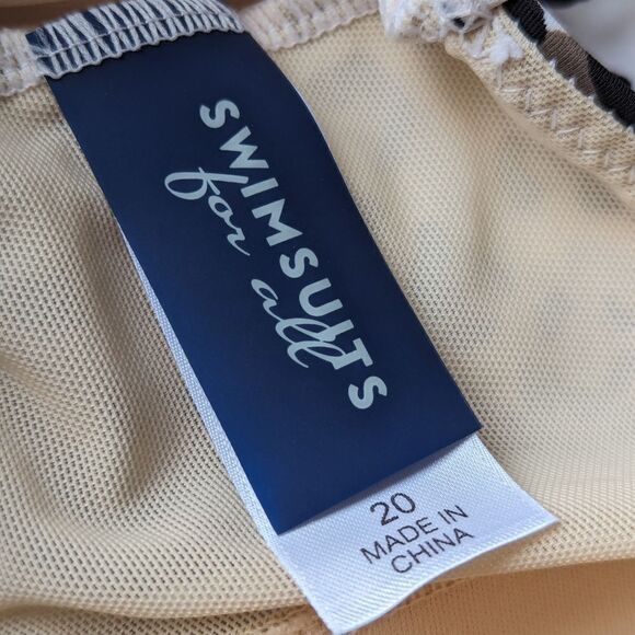 Swimsuits for All Plus Size Leopard Print Plunge One Piece Adjustable Strap - Picture 6 of 11